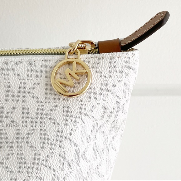 Michael Kors Logo Stripe Tote & Wristlet Bag Set - Picture 13 of 16